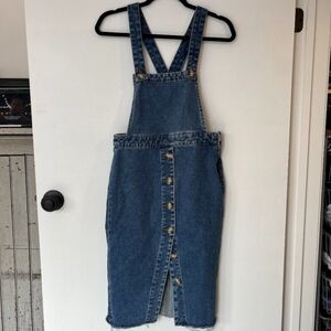 Bershka Jean Denim overall dress